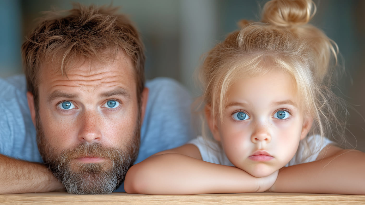 father-daughter-with-ADHD-share-moment-indoors-sunny-day